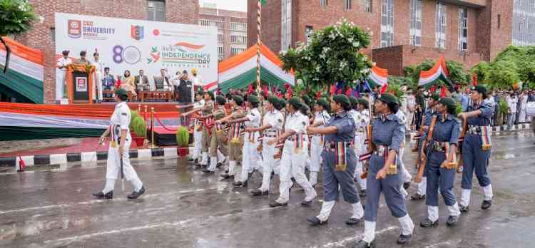 80th Independence Day Celebrated with Patriotism and Enthusiasm at CGC University Mohali