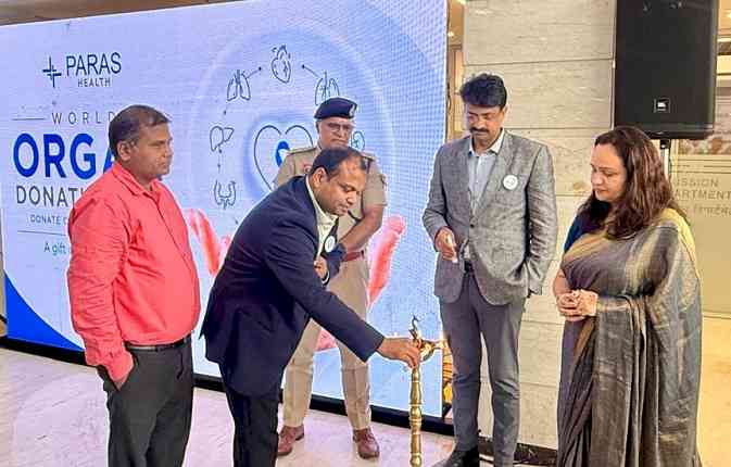 At Paras Health Panchkula, 100 Pledges Unite for the Gift of Life