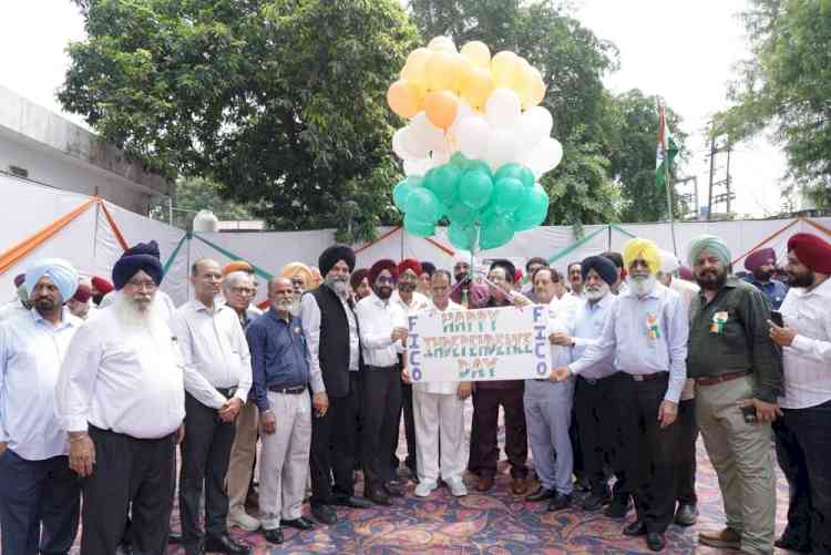 FICO Celebrated 80th Independence Day and Ramesh Goel and Bikramjit Bembi hoisted the National Flag