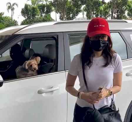 Shraddha Kapoor gets the cutest airport goodbye as her furry friend comes to see her off