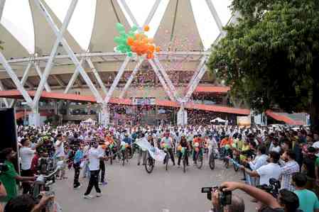 Fitness and patriotism collaborate as 86th Fit India Sundays on Cycle celebrates Independence Day 