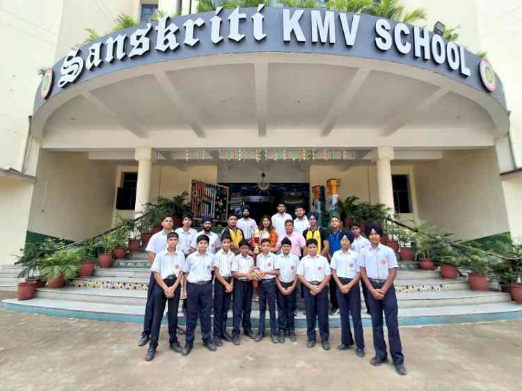Sanskriti K.M.V. School Clinches Overall Volleyball Championship
