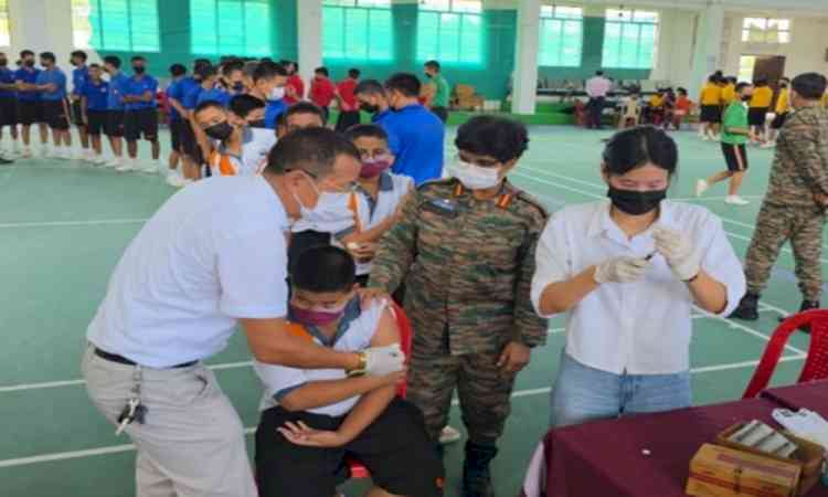 Nagaland Sainik School students, staff immunised against meningitis