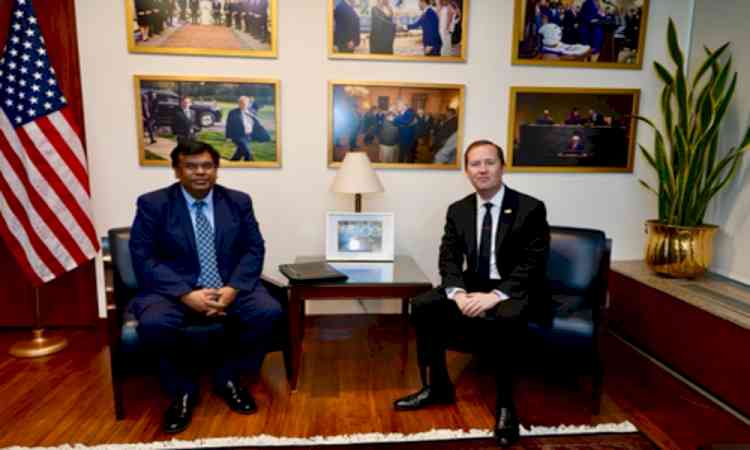 Ambassador Gor discusses US-India cooperation in aerospace and defence with drone manufacturer