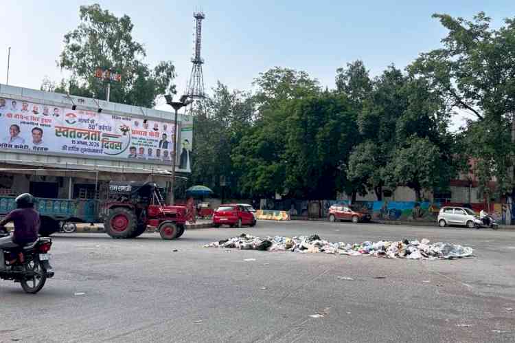 कचरे का उठान न होने से रोहतक की दशा बदहाल, सड़कों पर फैले कूड़े से बीमारियां फैलने की आशंका