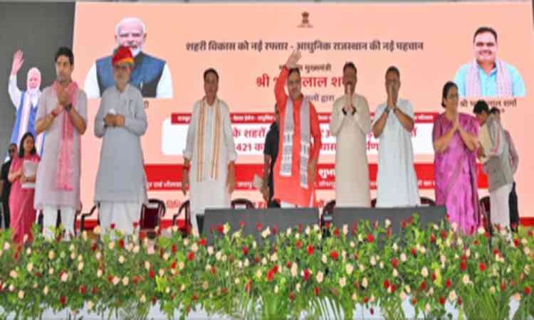 Rajasthan CM launches Rs 3,500 cr development projects, flags off 71 PM e-buses