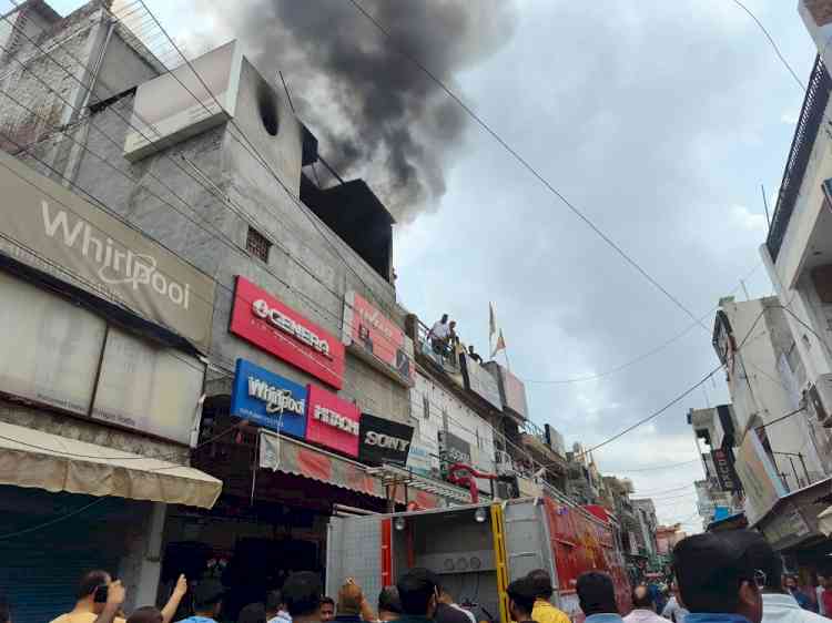 Fire guts electronics showroom in Ferozepur cantonment, loss runs into lakhs