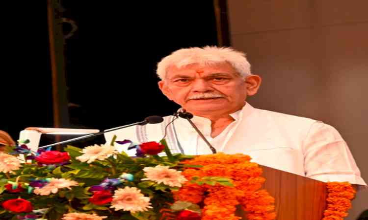 L-G Sinha urges J&K youth to find region-specific solutions, not copy foreign models