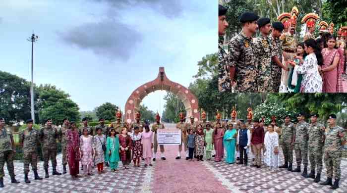 Visually impaired Women from Aurangabad celebrate Rakhi with BSF at JCP Hussainiwala
