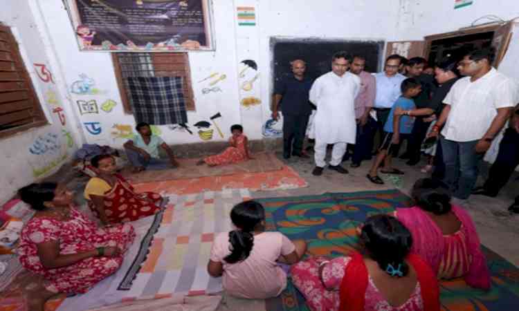 CM Saha visits flood-hit areas, relief camps in Tripura; assures permanent solution to flooding