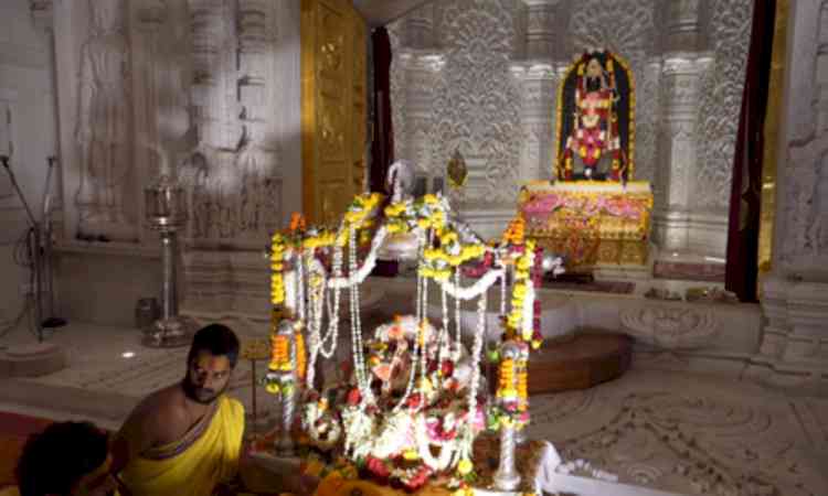 Ayodhya Temple Trust releases visuals of Ram Lalla on 'Jhula' during Sawan celebrations