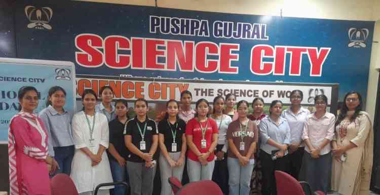 Students of PCM S.D. College for Women Visit Pushpa Gujral Science City