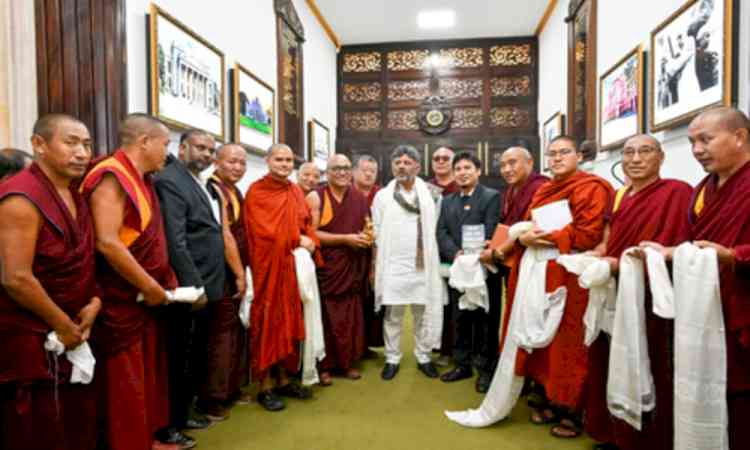 K’taka: Buddhist delegation urges Shivakumar to bring BDC under Minority Welfare Dept