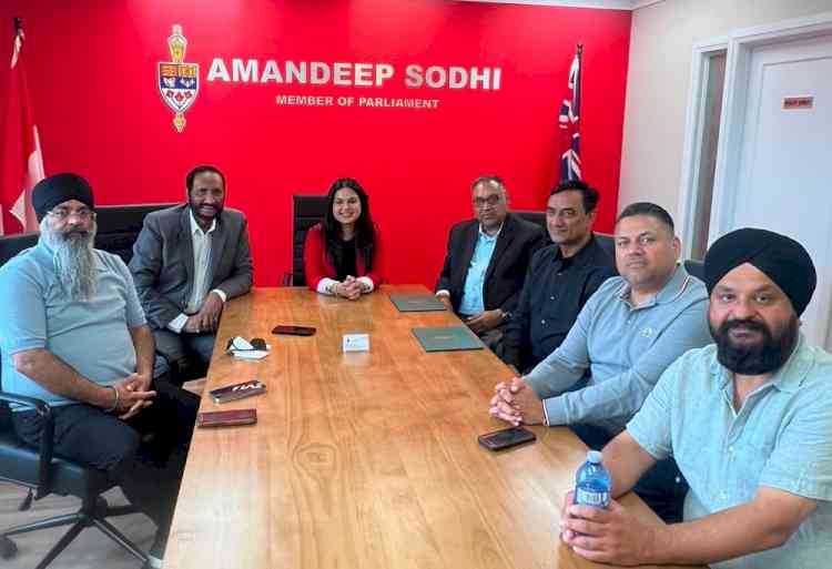 Dewan, Satvir Hold Talks with Canadian MP Amandeep Kaur Sodhi on Trade & Immigration