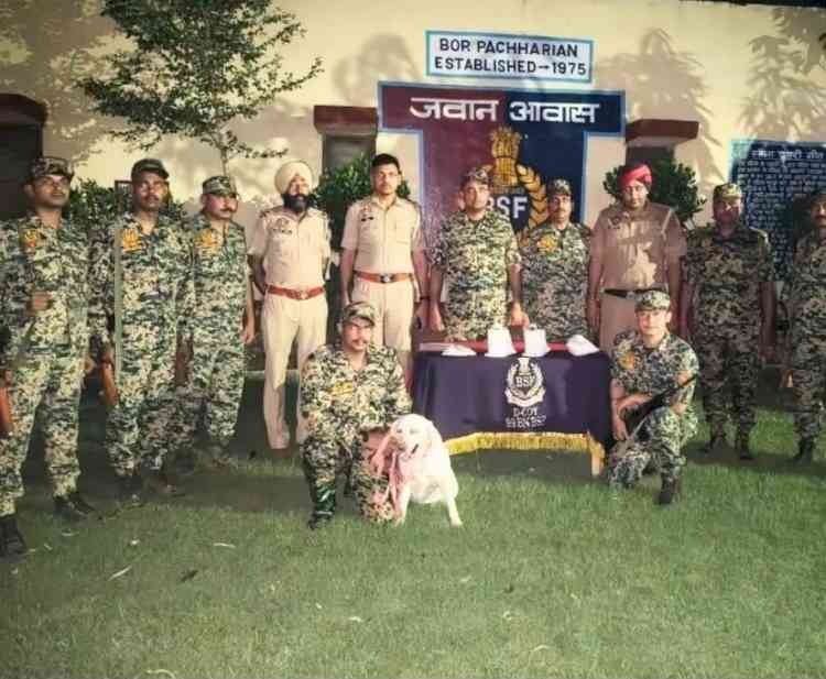 Heorin recovered by BSF during search operation carried out near BOP Pachharian 