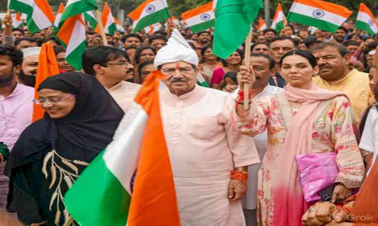 Indresh Kumar calls for unity through love, brotherhood and Tricolour at RSS Muslim wing's Raksha Bandhan event