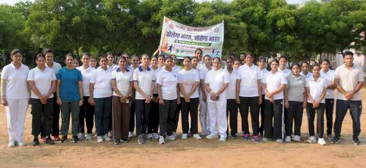 राष्ट्रीय खेल दिवस पर पीटीसी सुनारियां में गूंजा -खेलेगा भारत, जीतेगा भारत का संदेश
