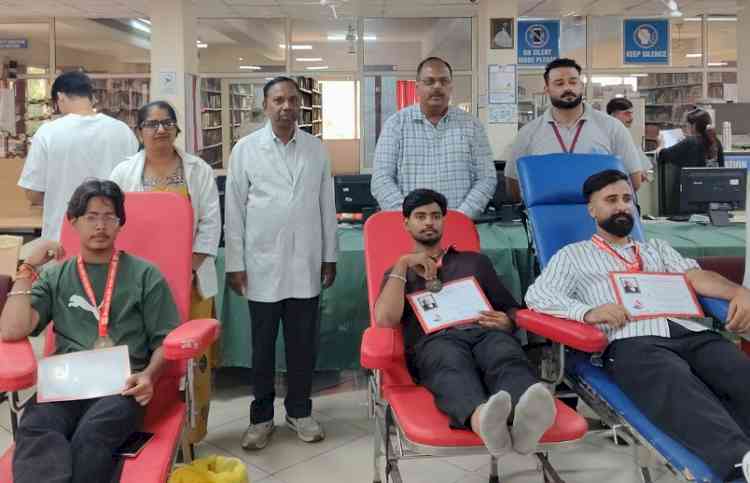 Blood Donation Camp Organised at Gulzar Group of Institutes Under Mission Jeevni