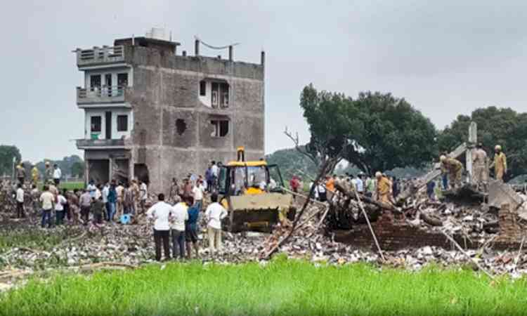 UP firecracker factory blast: Seven cops suspended for negligence