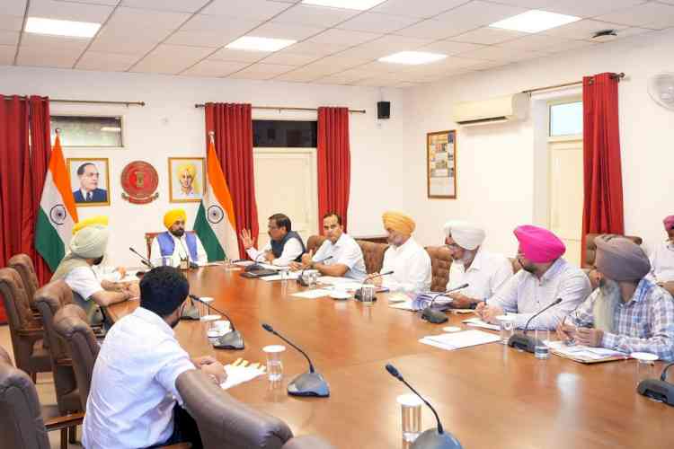 CM Bhagwant Singh Mann Calls for Massive Awareness Drive to Curb Stubble Burning
