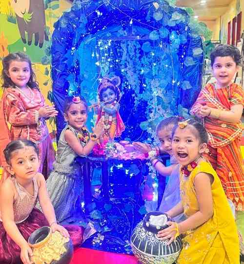 Young Learners Embrace the Spirit of Janmashtami Through Creativity and Celebration