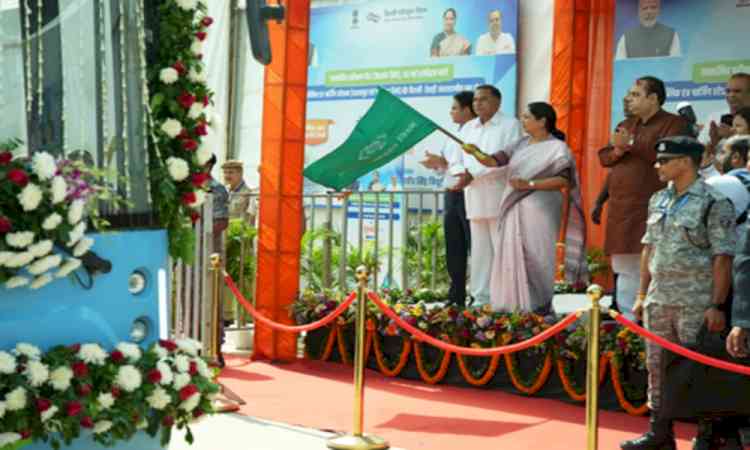 Delhi CM opens testing station at DTC's Tehkhand depot, flags off 50 buses