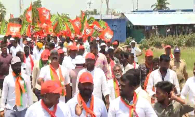 Ballari Chalo padyatra enters fourth day; BJP claims govt has forgotten the poor