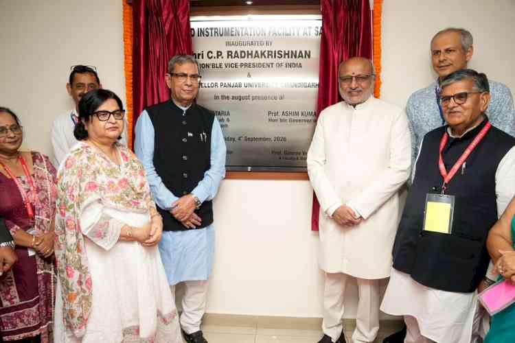 Vice President inaugurates Advanced Instrumentation Facility and Tech Innovation Forum at Panjab University