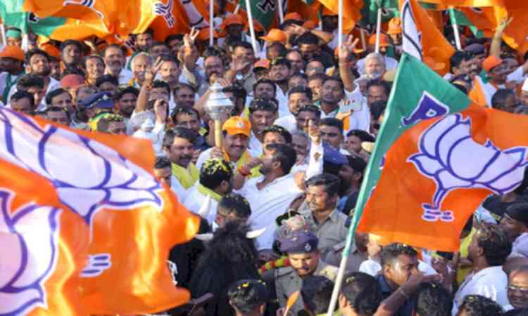 Karnataka: BJP padayatra's fourth day ends; Vijayendra slams Cong govt over 'Five Guarantees'