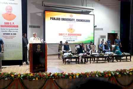 V-P Radhakrishnan calls for collective efforts to transform Panjab University into world-class institution 