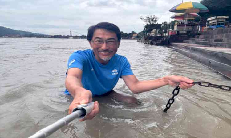 Japanese envoy takes dip in Ganga in Rishikesh, calls it 'unforgettable moment'