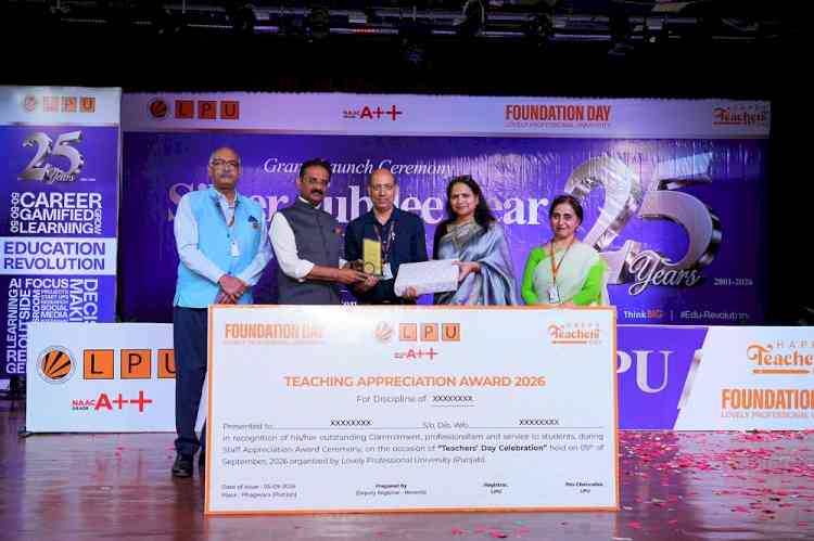 LPU Celebrates Foundation Day as It Enters Its Silver Jubilee Year, Marking a Journey from Educational Vision to a Larger Education Revolution