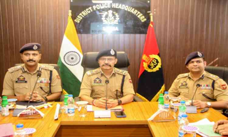 IGP Jammu reviews security & policing arrangements in J&K's Samba