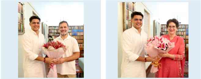 Sachin Pilot meets Rahul, Priyanka after Punjab appointment; 2027 poll strategy discussed