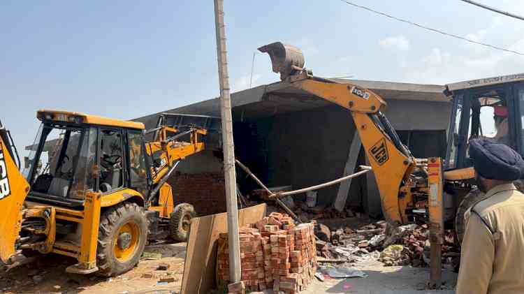 Demolition of 11 unauthorized colonies in villages of Jaspal Bangar, Dhraur, Tibba, Majara, Sahnewal and Kohara 