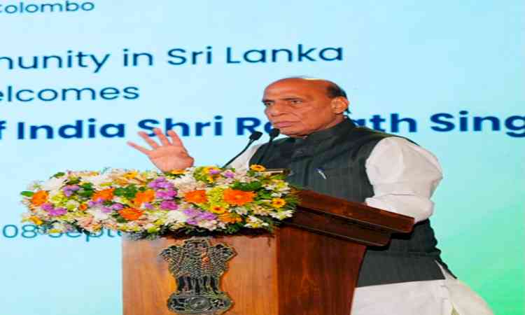 Indian community 'Sethu' between India and Sri Lanka: Defence Minister Rajnath Singh in Colombo