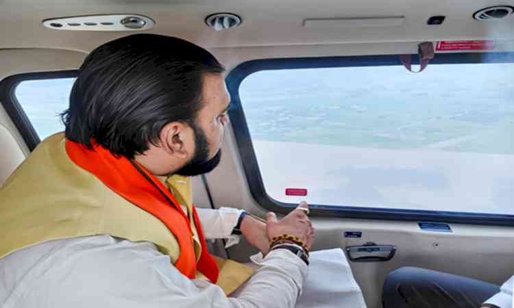 Bihar CM inspects flood relief operations in Vaishali, Saran; distributes cheques to kin of victims
