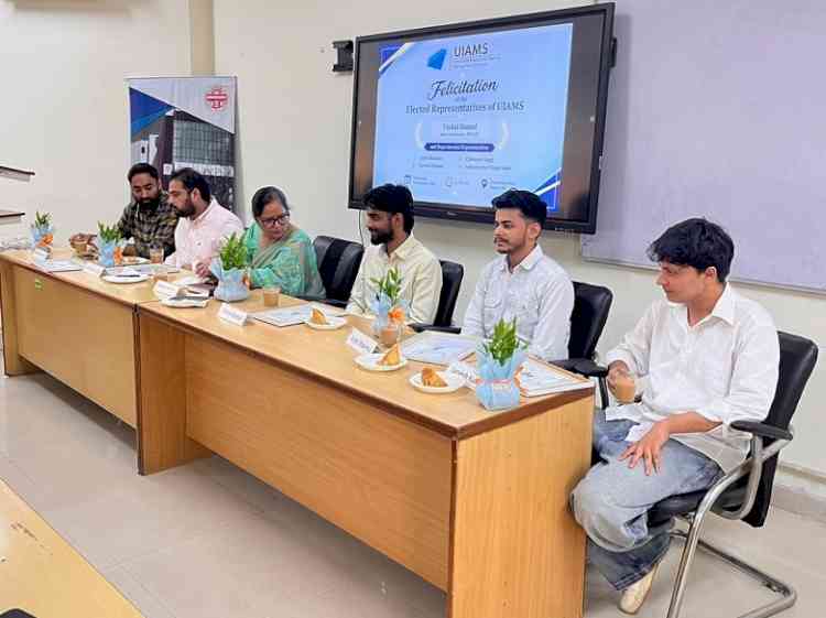 UIAMS Felicitates Elected Student Representatives