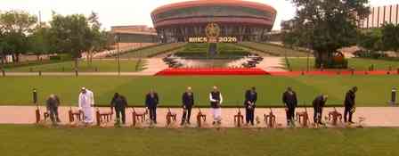 BRICS leaders join PM Modi in tree plantation initiative 