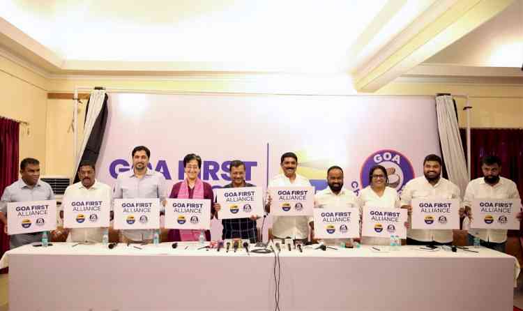 Arvind Kejriwal Announces Alliance between Aam Aadmi Party & Goa Forward Party in Goa