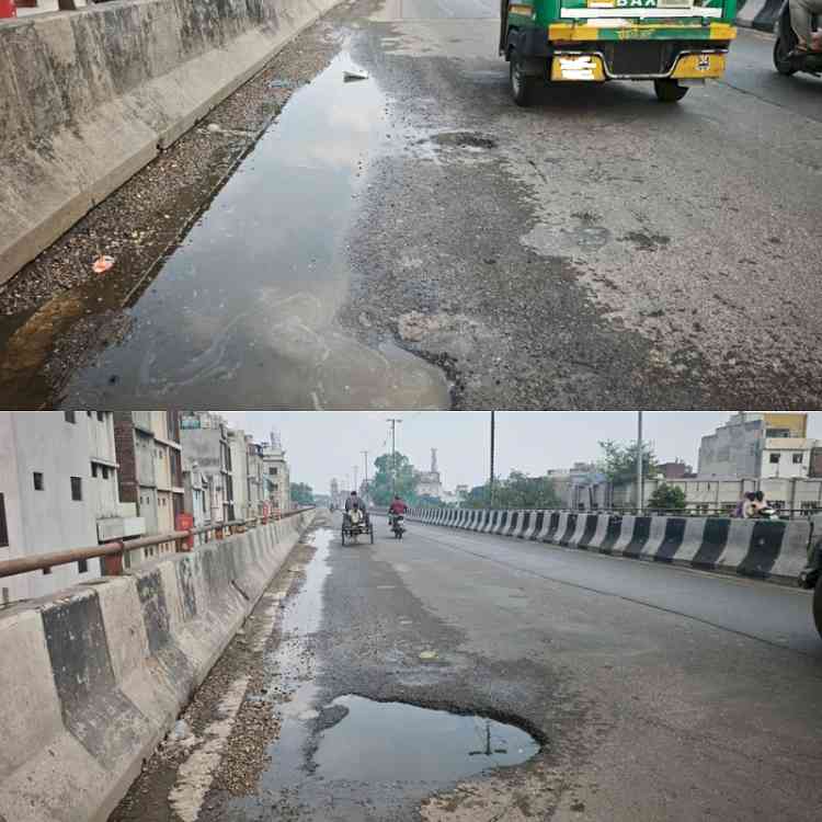 Potholes Begin Appearing on Newly Constructed Elevated Road, Questions Raised Over Construction Quality: Mehta