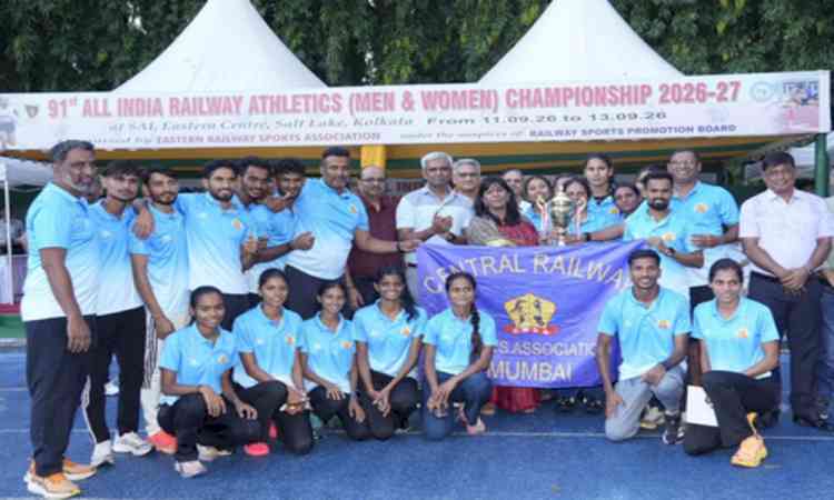 Central Railway emerges champion in Railway Athletics tournament 