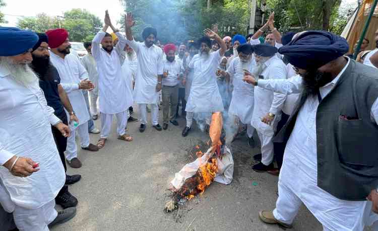 Akali Dal stages protest outside DC office over power cuts