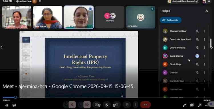 IKGPTU Hosts Expert Lecture on Intellectual Property Rights