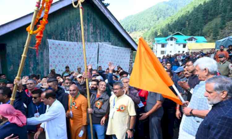 J&K Lt Governor flags off Harmukh-Gangbal Yatra from Ganderbal