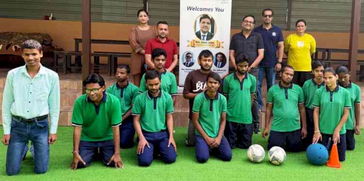 Visually Impaired Players Get Dedicated Football Practice Ground; Rotary Club Rohtak Next sets up Kanha Practice Area