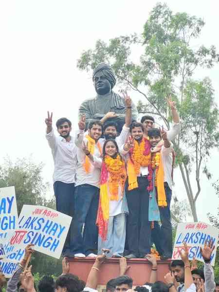 ‘Jhooth Ki Goonj’ couldn’t reverberate in DU: BJP hails ABVP sweep in DUSU polls