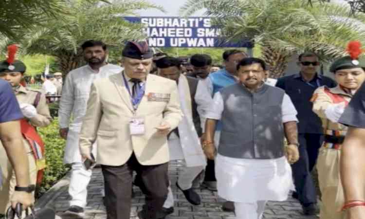 Nitin Nabin pays tribute to Kargil Martyrs at Meerut memorial