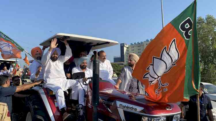 Punjab BJP President Kewal Singh Dhillon participated in the ‘Nasha Mukt Punjab Yatra’ in Mohali and Kharar