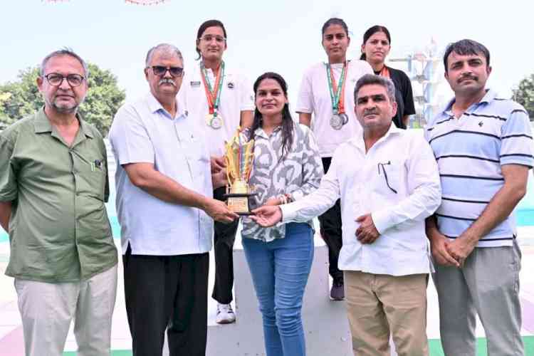 MDU Inter-College Aquatics Meet Concludes; Winners Honoured